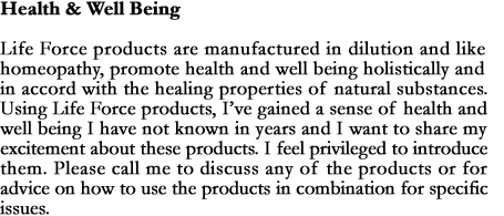 Health & Well Being